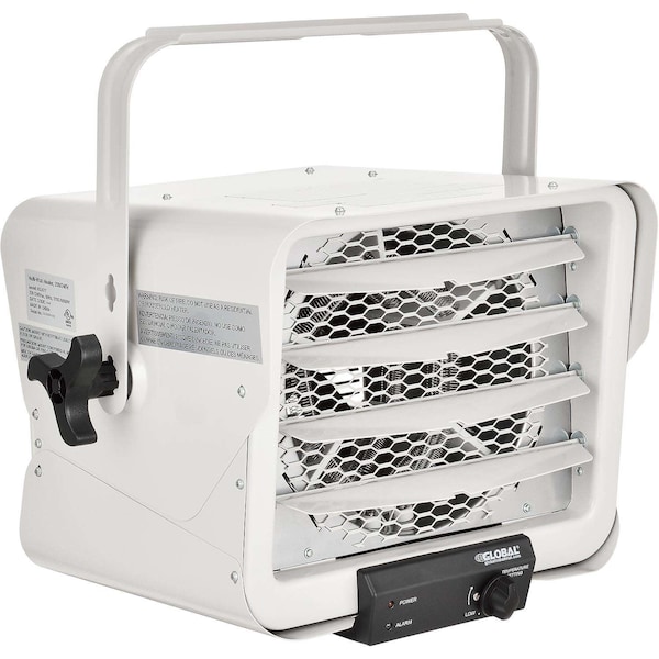 Global Industrial Fan Forced Garage Electric Unit Heater, 208/240V, 5,000W, 17-1/2 in H, 18-15/16 in W 653577 - main